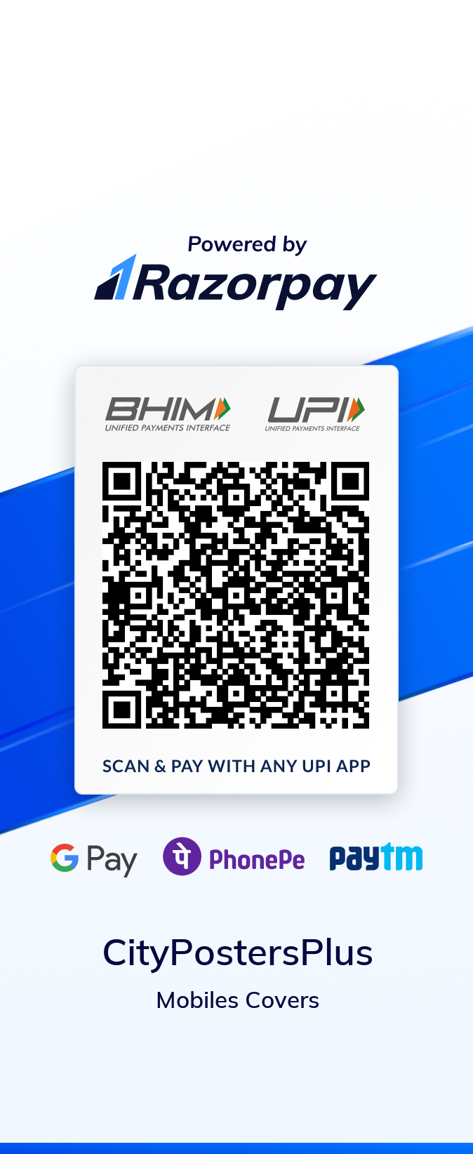 Razorpay UPI QR Code